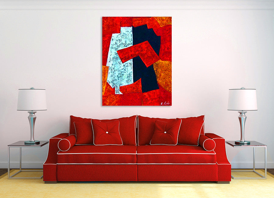 Random Shapes Number One | Oil Painting on Canvas Art on the wall