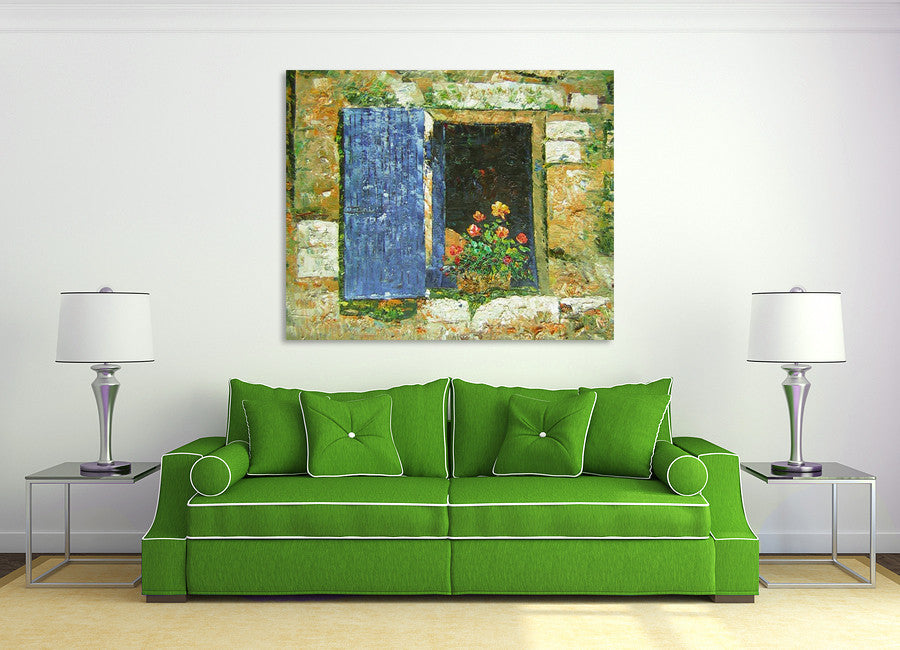 Blue Window on the wall