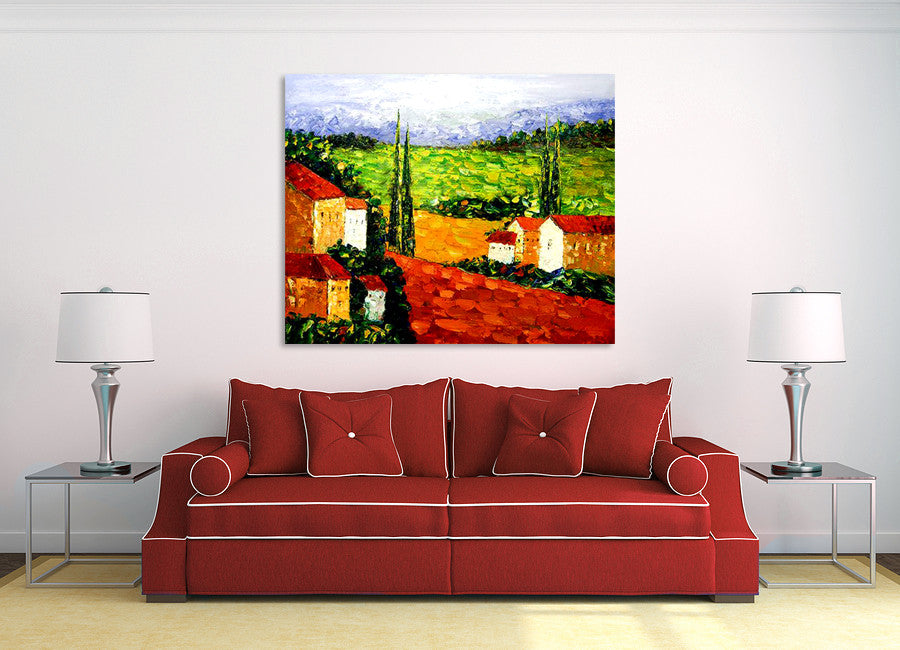 My Quiet Town on the wall