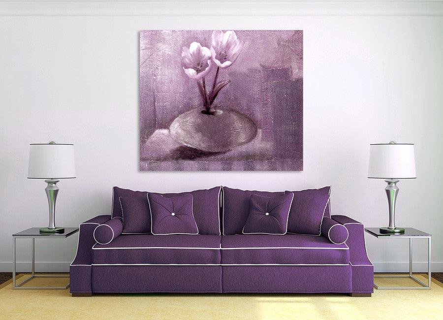 Lavander Flora II on the wall