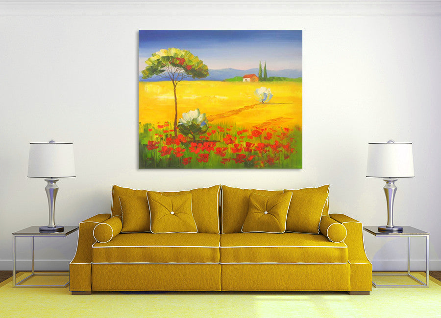 Golden Field on the wall