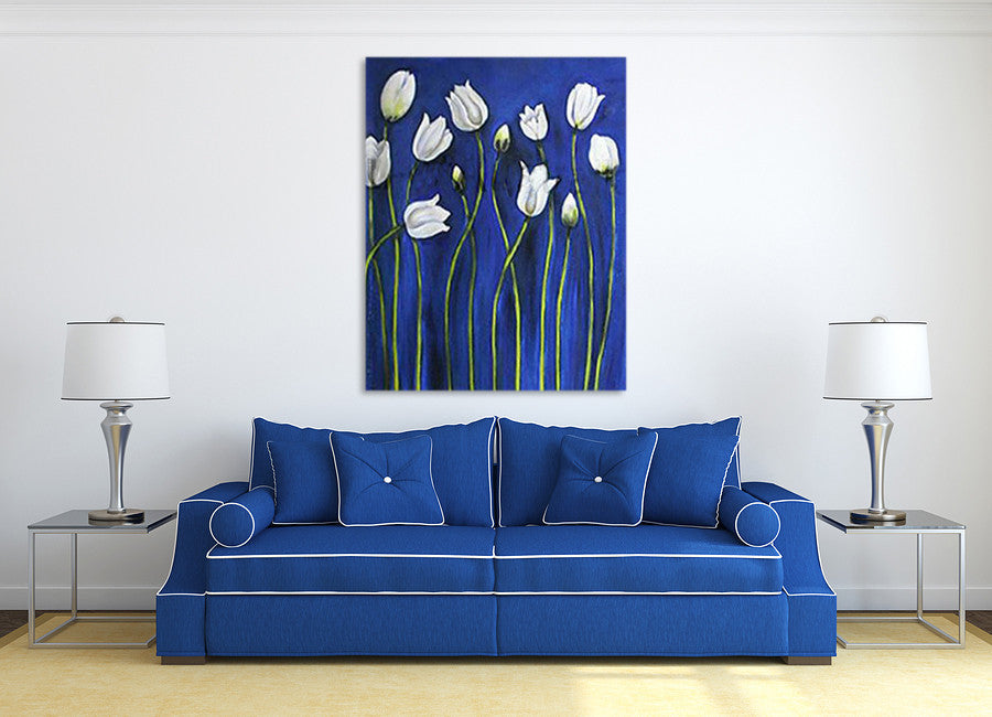 Playful Tulips on the wall