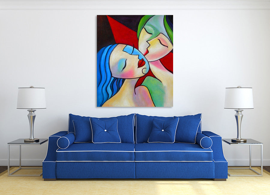 Lovely Kiss on the wall