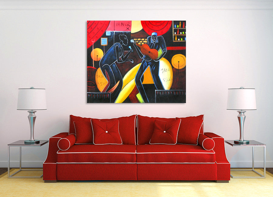 Jazz Musicians on the wall