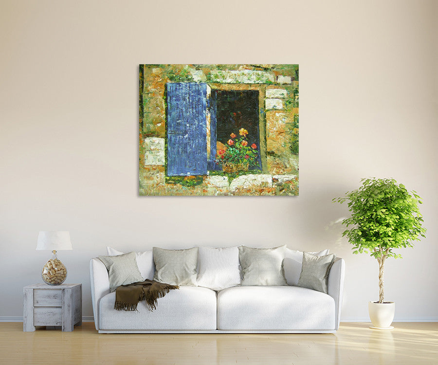 Blue Window on the wall