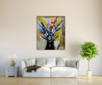 Flowers in a Vase on the wall