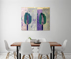 Seasoned Duo Tulips on the wall