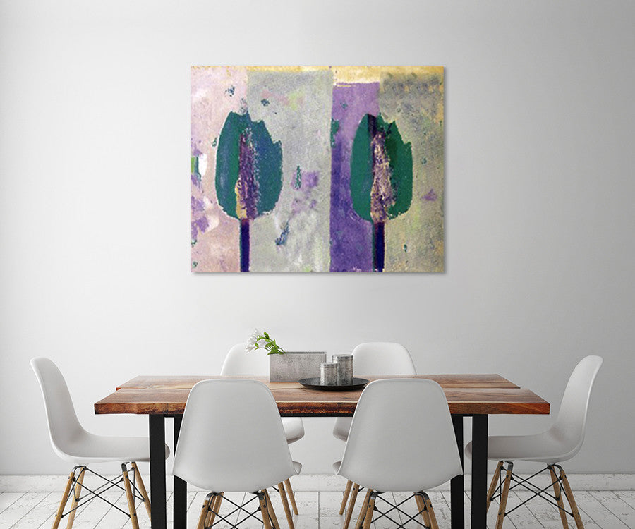 Seasoned Duo Tulips on the wall