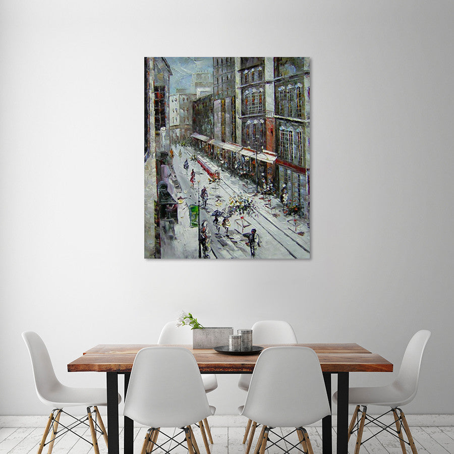 Railroad on the wall