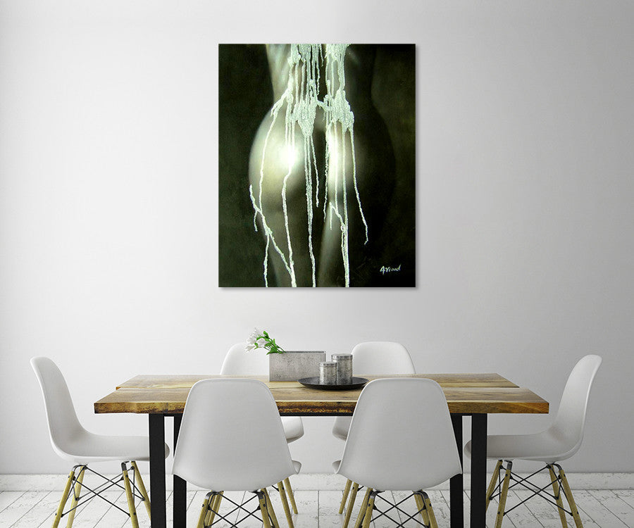 Unconcealed on the wall