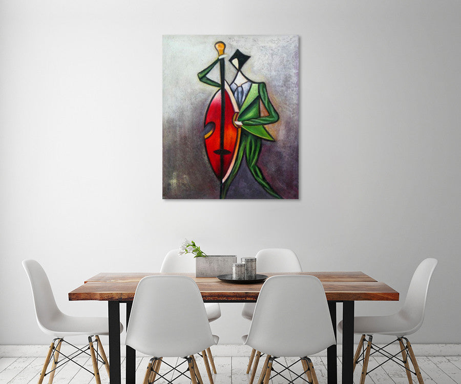 The Violinist on the wall