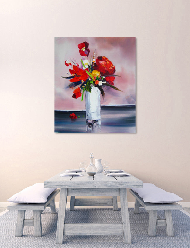 Red Bouquet on the wall