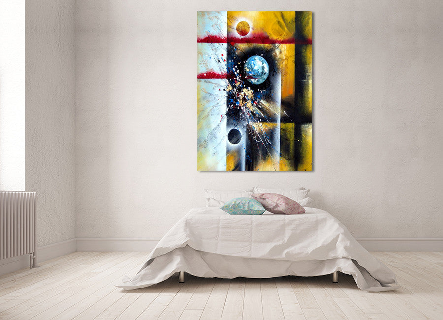 Moons in Universe on the wall
