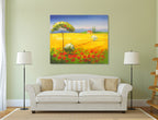 Golden Field on the wall