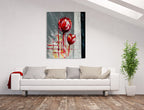 Red Buds on the wall