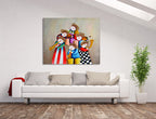 Musicians on the wall