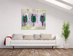 Seasoned Trio Tulips on the wall