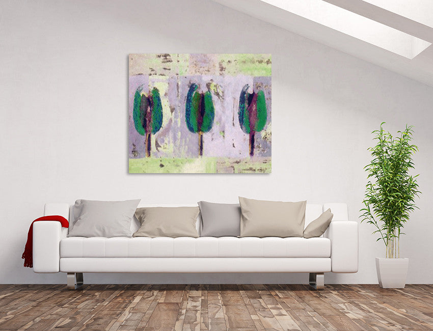 Seasoned Trio Tulips on the wall