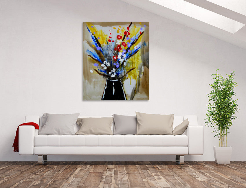 Flowers in a Vase on the wall