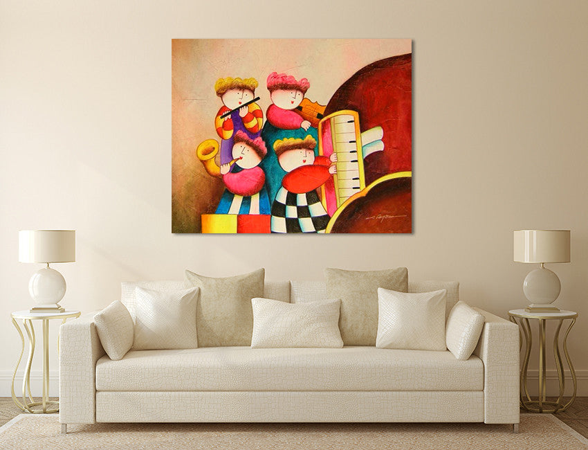 Concert on the wall