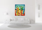 Peasants on the wall