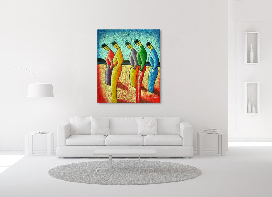 Peasants on the wall
