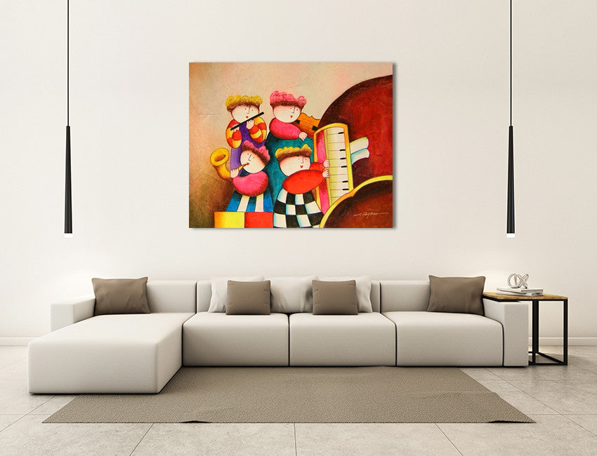 Concert on the wall