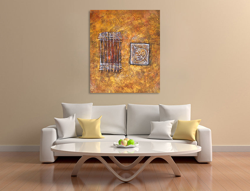 Dry Leaf on the wall
