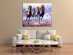 Horse Race on the wall