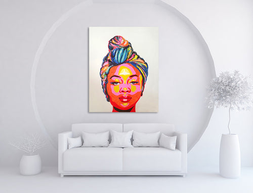 African Woman on the wall
