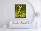 The Young Golfer on the wall
