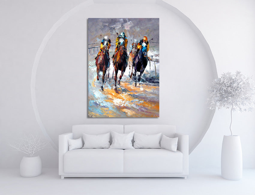 Winning Horse on the wall