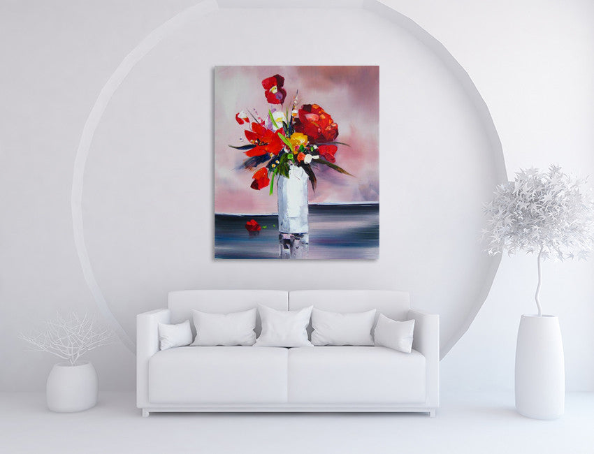 Red Bouquet on the wall
