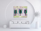 Seasoned Trio Tulips on the wall