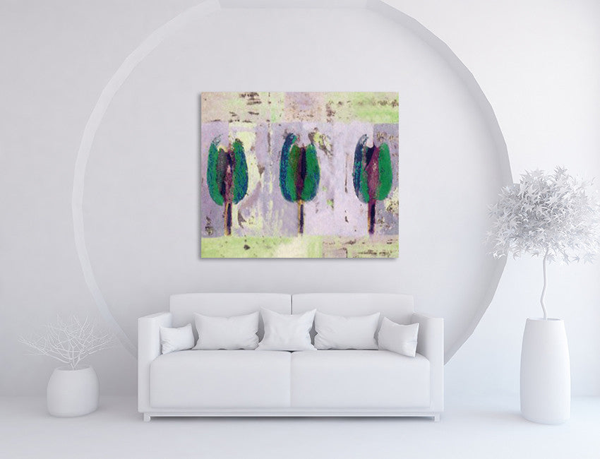 Seasoned Trio Tulips on the wall