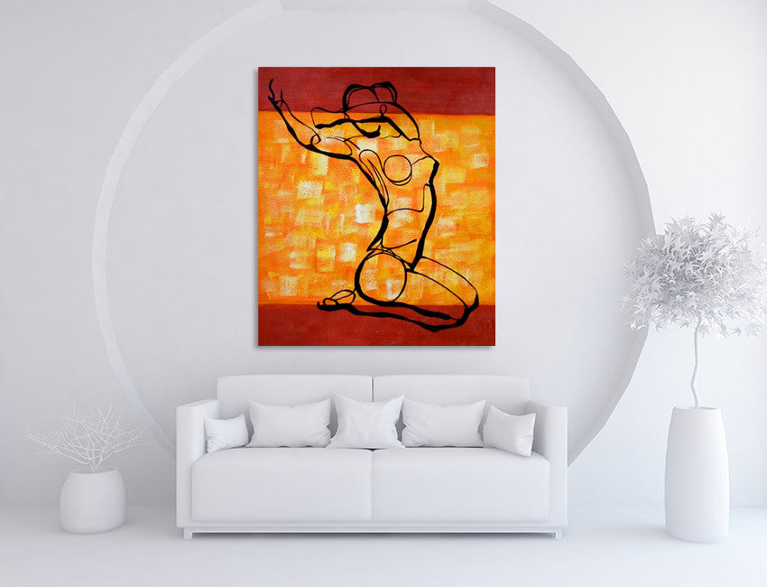 Woman on the wall