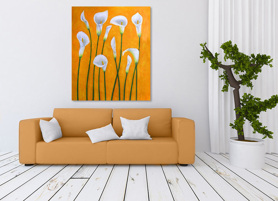 Playful Lilies on the wall