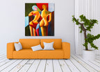Colored Lovers on the wall