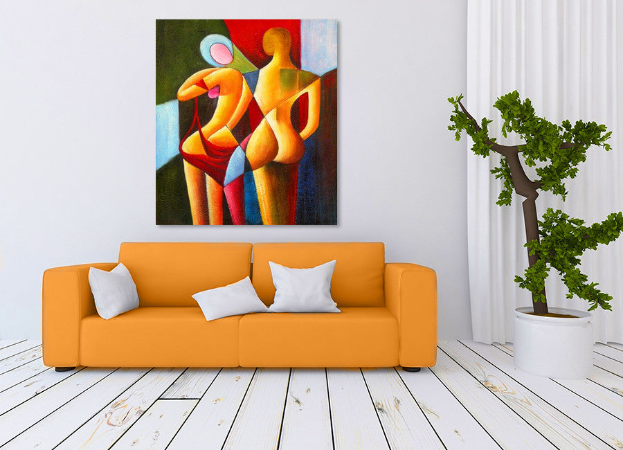 Colored Lovers on the wall