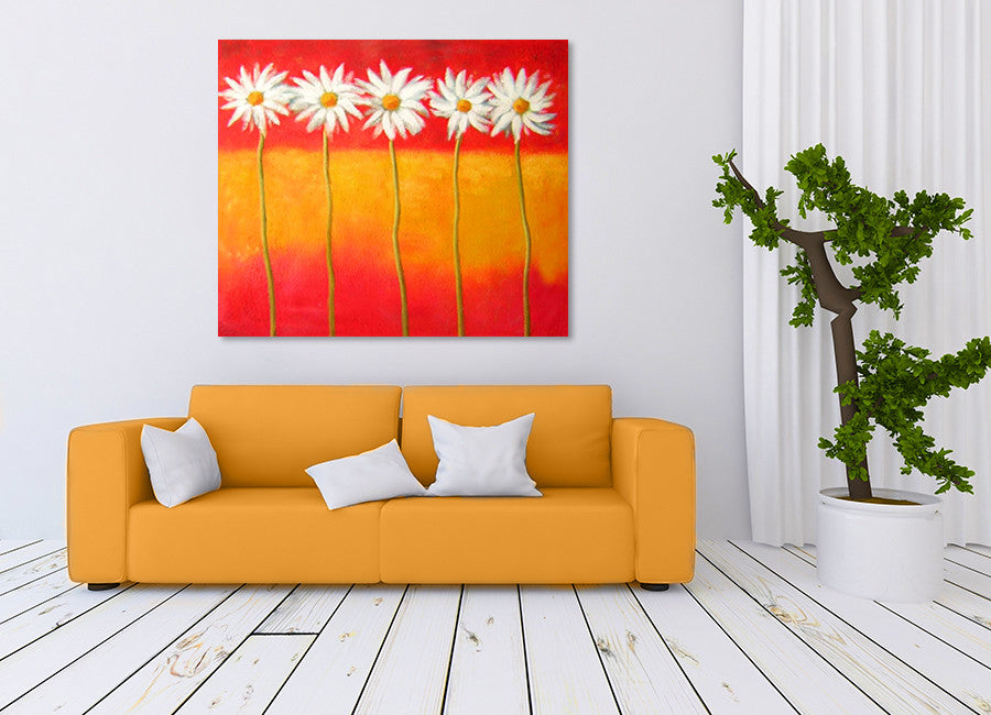 Daisies One on the wall
