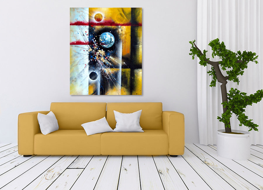 Moons in Universe on the wall