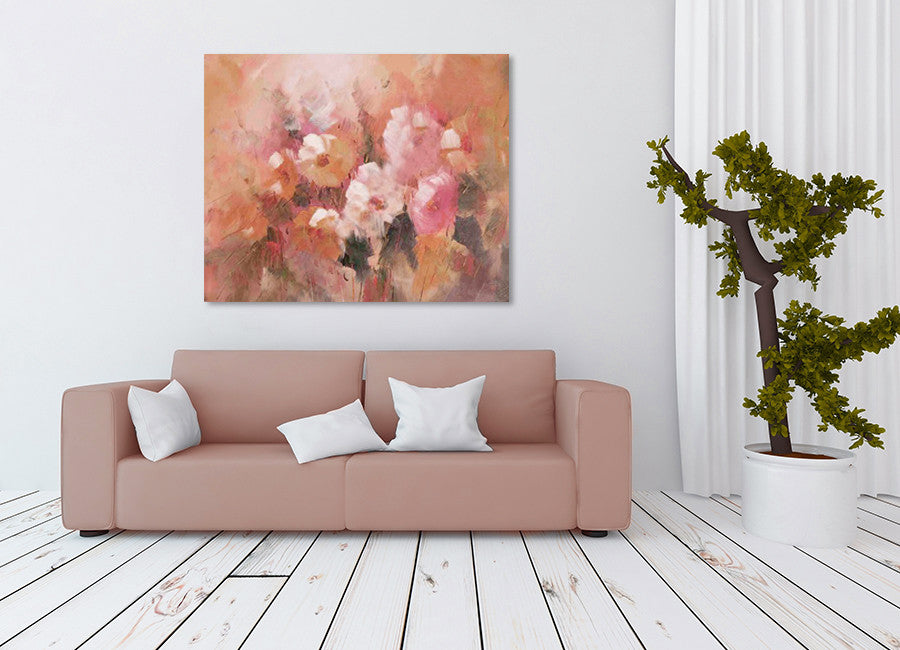 Old Rose Field on the wall