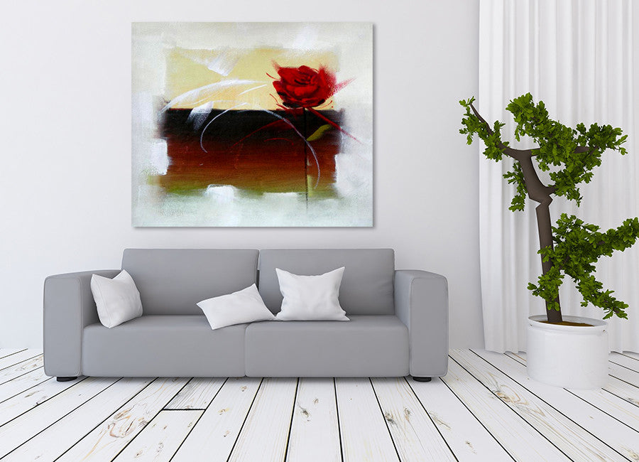 Rose on the wall