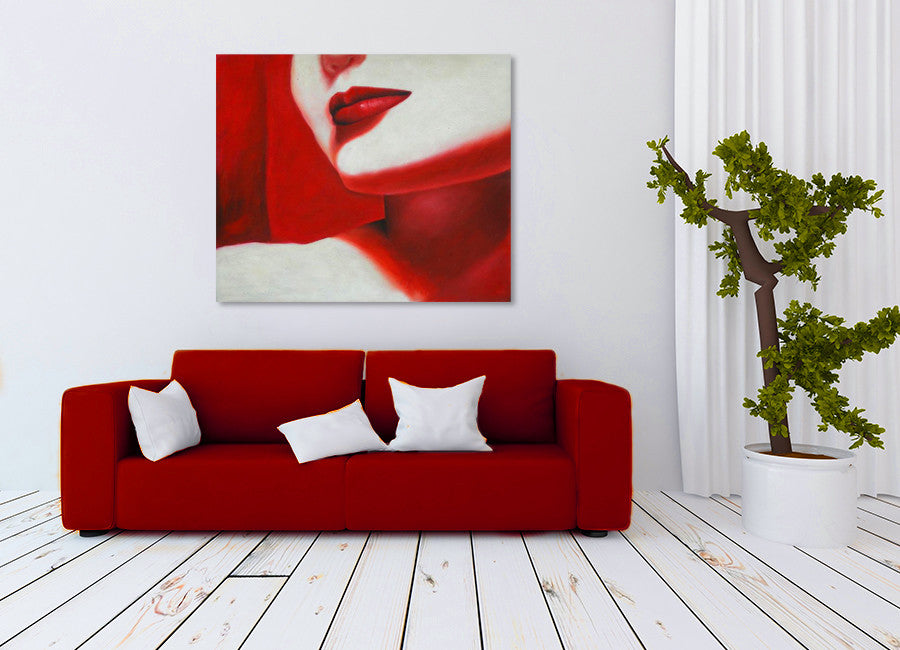 Red Lips on the wall