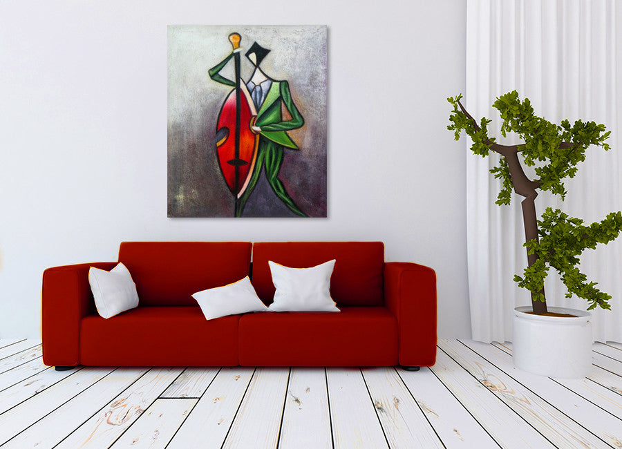 The Violinist on the wall