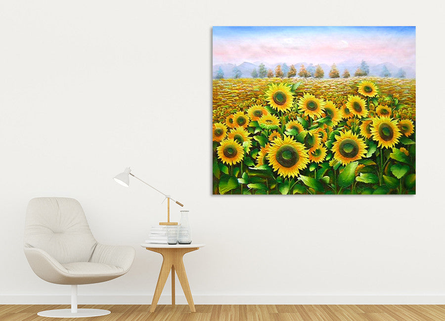 Sunflowers on the wall