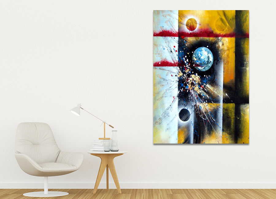 Moons in Universe on the wall