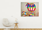 Balloons on the wall