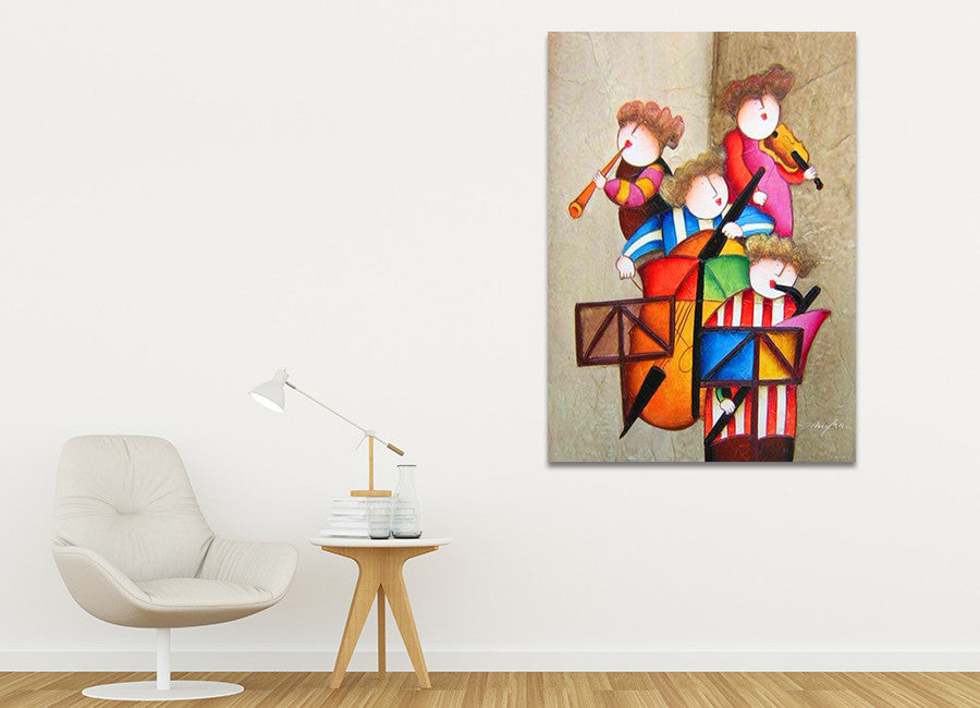 Orchestra on the wall