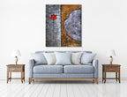Solitary Blossom on the wall